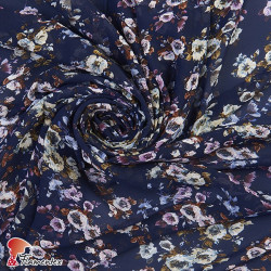 CARDEÑA. Thin chiffon fabric with floral print.