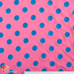 DRAVA FLOCADO. Thin chiffon fabric with flocked polka dot. OEKO-TEX Standard 100