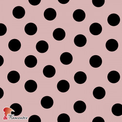 D-STRECH ESTP. Strech fabric with polka dot print (1,50 cm).