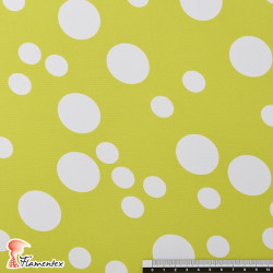 NATASHA TOPO IRREGULAR GR. Drape crêpe fabric. Normally used for flamenco dresses. Irregular polka dot.