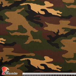 FANTASIA MILITAR RAMBO. 100% cotton fabric. Military print.